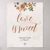 Herfst in de liefde | Liefde is een Sweet Treat Vr Poster (Voorkant)