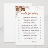 Herfst in de liefde | Liever een spelletje Vrijgez Kaart (Voorkant / Achterkant)