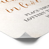 Herfst in de liefde | Lucky in Love Vrijgezellenfe Poster (Hoek)