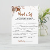 Herfst in de liefde | Mad libs Vrijgezellenfeest G Kaart (Staand voorkant)