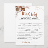 Herfst in de liefde | Mad libs Vrijgezellenfeest G Kaart (Voorkant / Achterkant)