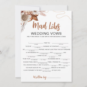 Herfst in de liefde   Mad libs Vrijgezellenfeest G Kaart