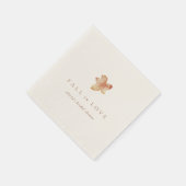 Herfst in de liefde Minimalistisch Herfst Blad Vri Servet (Hoek)