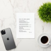 Herfst in de liefde opnieuw poëzie