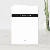 Herfst in de liefde opnieuw poëzie folie wenskaart (Achterkant)