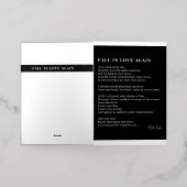 Herfst in de liefde opnieuw poëzie folie wenskaart (Buiten Laag)