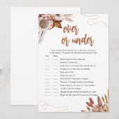 Herfst in de liefde | Over of onder Vrijgezellenfe Kaart (Voorkant / Achterkant)