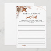 Herfst in de liefde | Pas getrouwd Bucket List Vri Kaart (Voorkant / Achterkant)