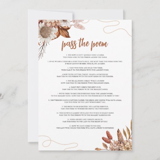 Herfst in de liefde | Passeer het gedicht Vrijgeze Kaart (Voorkant)