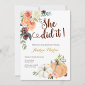 herfst in de liefde pompoen kaart (Voorkant)