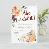 herfst in de liefde pompoen kaart (Staand voorkant)