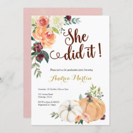 herfst in de liefde pompoen kaart