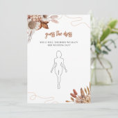 Herfst in de liefde | Raad de jurk Vrijgezellenfee Kaart (Staand voorkant)