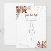 Herfst in de liefde | Raad de jurk Vrijgezellenfee Kaart (Voorkant / Achterkant)