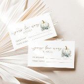 Herfst in de liefde raad eens hoeveel kussen bruid informatiekaartje