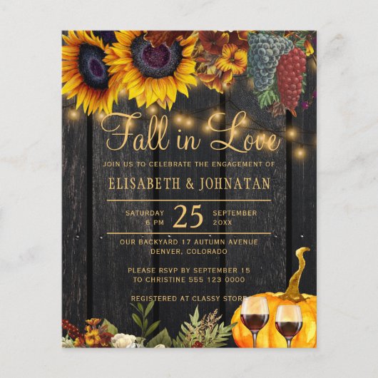 Herfst in de liefde Robuuste verlovingspartij Uitn (Voorkant)