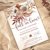 Herfst in de liefde romantisch Boho Floral Baby sh Kaart