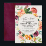 Herfst in de liefde Rustic floral foliage vrijgeze Kaart<br><div class="desc">Voor een geavanceerdere aanpassing van dit ontwerp,  selecteer hierboven eenvoudig de knoop "van het Aanpassen"!</div>