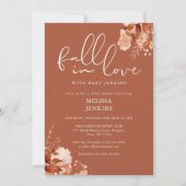 Herfst in de liefde rustieke bloemenherfst Baby sh Kaart (Voorkant)