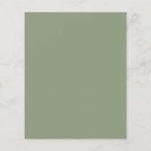 Herfst in de liefde Sage Green Wedding Save the Da (Achterkant)