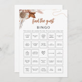 Herfst in de liefde | Vind het Guest Bingo Vrijgez Kaart (Voorkant / Achterkant)