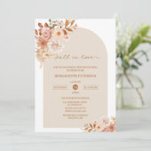 Herfst in de liefde Vrijgezellenfeest Kaart (Staand voorkant)