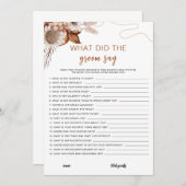 Herfst in de liefde | Wat zei de bruidegom bruidss Kaart (Voorkant / Achterkant)