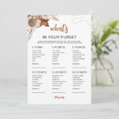 Herfst in de liefde | Wat zit er in je tas Vrijgez Kaart (Staand voorkant)