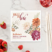 Herfst in de liefde waterverf Bloemen herfst Vrijg Servet (Insitu)