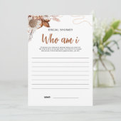 Herfst in de liefde | Wie ben ik Vrijgezellenfeest Kaart (Staand voorkant)