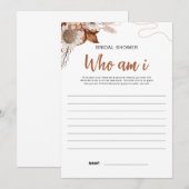 Herfst in de liefde | Wie ben ik Vrijgezellenfeest Kaart (Voorkant / Achterkant)