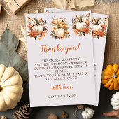 Herfst in de liefde Wildflower Pattern Bedankkaart