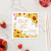 Herfst in de liefde | Zonnebloem Vrijgezellenfeest Servet (Insitu)