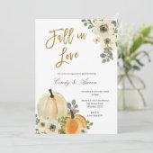 Herfst in de liefdeslobby kaart (Staand voorkant)