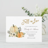Herfst in de liefdeslobby kaart (Staand voorkant)