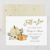 Herfst in de liefdeslobby kaart (Voorkant / Achterkant)