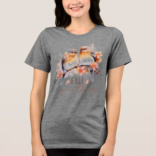 Herfst in de lucht Tri-Blend shirt (Voorkant)