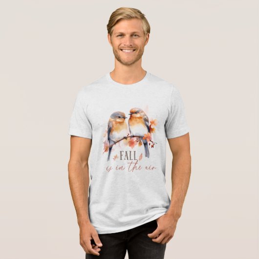 Herfst in de lucht Tri-Blend shirt (Voorkant volledig)