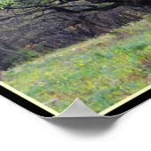 Herfst in de Orchard van de paarden Poster (Hoek)