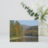 Herfst in de rivier de Pieniny Dunajec Briefkaart (Staand voorkant)