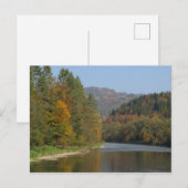 Herfst in de rivier de Pieniny Dunajec Briefkaart (Voorkant / Achterkant)