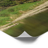 Herfst in de rivier de Pieniny Dunajec Poster (Hoek)