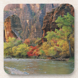 Herfst in de rivier de Virgin, nabij de poort naar Drankjes Onderzetter