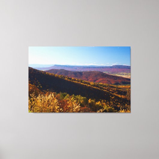 Herfst in de Shenandoah Valley, Virginia Canvas Afdruk (Voorkant)