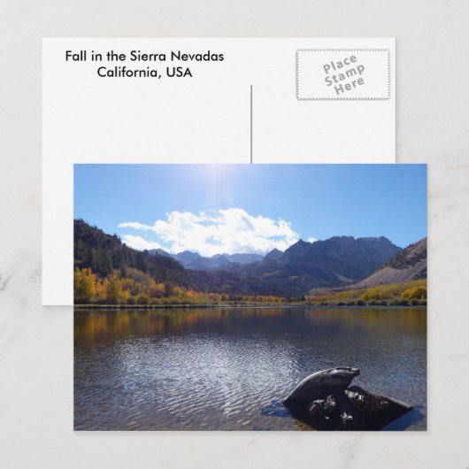 Herfst in de Sierra Nevadas Briefkaart (Voorkant / Achterkant)