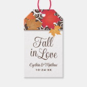 Herfst in de Sinaasappel van de Liefde - herfst Le Cadeaulabel (Voorkant)