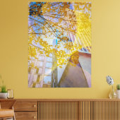 Herfst in de stad Abstract Canvas Afdruk (Insitu (Woonkamer))