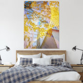 Herfst in de stad Abstract Canvas Afdruk (Insitu (Slaapkamer))