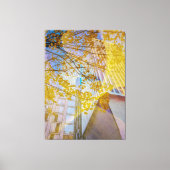 Herfst in de stad Abstract Canvas Afdruk (Voorkant)