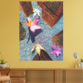 Herfst in de stad Abstract Canvas Afdruk (Insitu (Woonkamer))